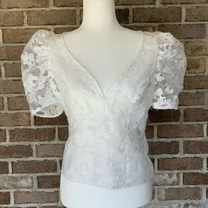 Lace Sheer Blouse by PEACH